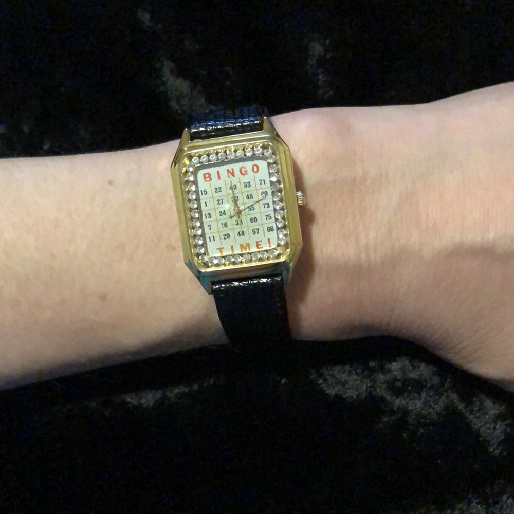 VTG Bingo Time! Rhinestone Watch - Picture 2 of 5